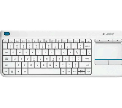 LOGITECH  K400 Plus Wireless Keyboard - White